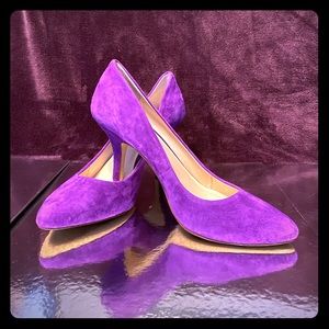 INC International Concepts purple suede pumps